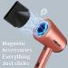 SHRATE 1875W Folding Ionic Hair Dryer with Magnetic Nozzles and Diffuser - Powerful, Lightweight, Quiet, Rose Gold - Ideal for Fast Drying - For Women and Men - Buy Online on GoSupps.com