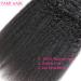 YAMI Kinky Straight 100% Remy Human Hair Extensions - 10 Inch Clip Ins for Women - Black Yaki Straight Real Hair - 120g/10pcs - Buy Online on GoSupps.com