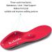 Kelaide Orthopedic Insoles for Plantar Fasciitis & Flat Feet | Comfort Shoes for Men & Women | Red 43-44 - Buy Online on GoSupps.com