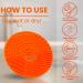 RE-NU Makeup Brush Cleaning Pad - Silicone Cosmetic Cleaning Mat | Suction Cup Design | Effortlessly Remove Dirt Oil & Residue (Orange) - International Shipping Available - Buy Online on GoSupps.com