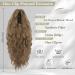 BARSDAR 18'' Claw Clip Ponytail Extension | Ash Brown/Blonde Mixed | Synthetic Multi Layered Hairpiece for Women - Buy Online on GoSupps.com