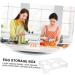 jojofuny 2pcs Egg Storage Box Deviled Egg Containers with Lid 8 Egg Tray 6 Egg Tray Lids Egg Cup Pp Tableware Assorted Colorx2pcs 14.8x9.7x2cmx2pcs - Buy Online on GoSupps.com