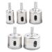Drill Bits 5Pcs Set Pro Tool for Marble Glass Granite with 60mm Hole Opener - PVC and Marble Saw Sets at Your Service - Buy Online on GoSupps.com