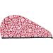 Red Flowers Microfiber Hair Towel Wrap | Super Absorbent Coral Velvet for Long Curly & Thick Hair - Quick Dry Hair Cap for Women - Buy Online on GoSupps.com