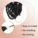 Mclisle 18 Inch Faux Locs Crochet Hair 7 Packs - Curly Butterfly Goddess Pre-looped Braids for Women in 1B Synthetic Hair (Pack of 6) - Buy Online on GoSupps.com