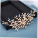 Didiseaon Headgear Rhinestone Hair Clip Accessories Rhinestone Barrettes Crystal Headpiece Wedding Pearl Hair Barrettes Bridal Hair Decor Hair Dryer Brush Tiara Comb Bride Metal The Flowers - Buy Online on GoSupps.com