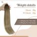 FSHINE Tape Extensions - 55cm Real Hair 50g Dark Brown to Medium Blonde Balayage - 20 Invisible Straight Pieces - Buy Online on GoSupps.com