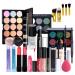 Roseflower make -up set professional make -up set teen girl make -up case cosmetic makeup pallet pallet eyes shadow full face make -up gift set with portable trip storage bag #25PCs