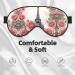 Eiffel Tower Rose Flower Print Eye Mask - Ultra-Soft & Light-Blocking for Optimal Comfort & Restful Sleep - International Shipping Available - Buy Online on GoSupps.com