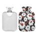 Hot water bottle 2L with lid chamomile flower hot water bag for pain relief hand feet warmer winter