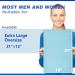 Oversized Gel Ice Pack 12 x 21 - Cold Compress for Pain Relief - Reusable & Flexible - Ideal for Back, Shoulder, Hip, Knee - Soft Fabric Cover - Blue - Buy Online on GoSupps.com