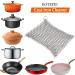 Premium 316L Stainless Steel Cast Iron Cleaner 6x6.3 Chainmail Scrubber for Skillet, Wok, Pot, Pan - Pre-Seasoned, Dutch Ovens, Waffle Iron - Square Design - Buy Online on GoSupps.com