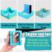 Silicone Tumbler Crafting Cradle with Vinyl Decals - Tumbler Holder with Squeegee and Angle Supports in Blue - Buy Online on GoSupps.com