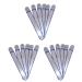 Hatem 18 Pieces Stainless Steel Nail File Double-Sided Diamond Nail File Metal Nail File Manicure File for Family and Travel