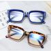 Acetate Frame Square Computer Transparent Anti Blue Light Blocking Glasses For Women leopard XDD996 - Buy Online on GoSupps.com
