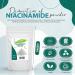 Niacinamide Powder 100g (Vitamin B3 Nicotinamide Vitamin PP) - Suitable for a wide range of cosmetic applications in skin and hair care - Buy Online on GoSupps.com