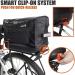 Ibera Bike Trunk Bag - PakRak Clip-On Quick-Release Waterproof Commuter Bag Black - Buy Online on GoSupps.com