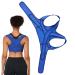 Corrector Upper Back Adjustable Back Corrector Breathable Braces Invisible Back Stretcher for Teens Kids Blue Medium