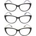 CRGATV Blue Light Blocking Cat Eye Reading Glasses 3 Pack for Women - Anti Eyestrain & Glare - +1.25 Strength - Buy Online on GoSupps.com