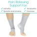 Vive Ankle Compression Socks for Men & Women - Support for Plantar Fasciitis Achilles Tendonitis Arthritis | Large/X-Large Gray - Buy Online on GoSupps.com