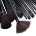 Premium Black Makeup Brush Set - Dense Soft Brushes for Eyeshadow & Face Powder | Portable Complete Kit for Beginners - Buy Online on GoSupps.com