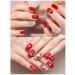 Kalolary 48Pcs Cherry Nail Rhinestones - 3D Cherry Charm Nail Gems for Women Nail Art - Buy Online on GoSupps.com