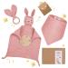 LAFERKA Baby Gift | Personalized Birth Gifts for Girls | Comforter Baby Shower Gift Set Old Pink