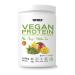 Weider vegan protein (750g) Mango-Matcha taste.23g protein/dose hereditary isolate (Pisane) & rice proteins.With vitamin B12 & Stevia.Gluten -free sugar -free.Packaging 50% recycled 100% recyclable 750g Mango-Matcha