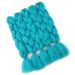 Clke Kanecalon Jumbo Braids Hair Extension - 24 Inches Synthetic Afro Hair for Braids & Crochet - A27 Cyan - Pack of 5 - Buy Online on GoSupps.com