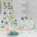 24Pcs Nautical Themed Cupcake Toppers Anchor Sign Cupcake Toppers Birthday Baby Shower Wedding Party Dessert Decors Ocean Sailor Party Decorations - Buy Online on GoSupps.com