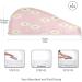 Buy Pink Daisy Dry Hair Cap - 2 Piece Quick Drying Towel Set with Button Headband | Super Absorbent & Soft Comfort for Fast Hair Drying - Buy Online on GoSupps.com