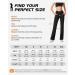 CAMBIVO High Waist Flare Yoga Pants for Women - Black Medium | Workout Leggings with Pockets and Tummy Control - Buy Online on GoSupps.com