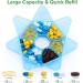Extra Large Weekly Pill Organizer - Compact Portable 7 Day Case for Vitamins & Supplements - Travel-Friendly Medicine Organizer (Blue - Buy Online on GoSupps.com