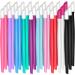 30 Pieces Plastic Handle Nail Cuticle Pusher Rubber Tipped Nail Cleaner Colored Nail Art Tool for Men and Women Christmas Valentine's Day Giving(Multicolored) Blue Purple Light Pink White Black Light Blue Rose Red Light Pu
