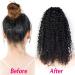 Hair Chignon Brazilian Hair Ponytail Curl with Drawstring Hair Comb Ponytail Extensions Curly Ponytail Hair Clip for Black Women Messy Bun Hair Piece (Color : Black Size : 24inch 100g) - Buy Online on GoSupps.com