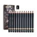 Sirseon 12-Color Eyeliner Pencil Eye Makeup Pencil | Long-Lasting Eye Pencil Set Cosmetic Eyebrow Pencil Natural Matte Wooden Stick Pencil