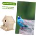 Exceart Wooden Birdhouses for Painting - DIY Bird Nest Kits - Handcrafted 14x13cm Bird Hut for Kids & Crafts - Buy Online on GoSupps.com