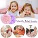 Arqumi Silk Satin Bonnet for Kids 2Pcs - Pink & Purple Night Cap for Toddler/Child/Teens - Buy Online on GoSupps.com