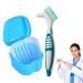 1PCS Denture Box with Denture Brush Denture Box Invest in the denture and braces storage box denture box