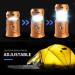 Censinda LED Camping Lantern - Solar & Rechargeable Flashlight, Portable & Collapsible Light for Camping, Hiking, Emergency - Gold (1 Pack) - Buy Online on GoSupps.com