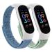 Nylon Bands for Amazfit Band 5 Replacement Strap Women Men 2 Pack Soft Nylon Sport Strap Compatible with Amazfit Band 5 Wristband Watchband Accessories Marine Green+Cape Blue