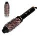 TANSHINE Curling Iron Brush 1.5 inch Curling Thermal Brush Professional Anti-Scald Instant Heated Round Brush for Blowout Look Hair Curler Hot Volumizing Brush Styler 38mm Heated Curling Comb Black