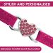 Shop Cobee Bling Heart Cat Neck Band with Bell | Adjustable Rhinestone Collar for Small Cats & Dogs (Rose Red) - International Shipping Available - Buy Online on GoSupps.com