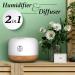 Deer & OAK 500ml Aromatherapy Diffuser - Air Humidifier with Stial Oil 7 LED Colors Remote Control Timer & Auto Shut-Off - Buy Online on GoSupps.com