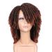HANNE Dreadlock Wig Short Twist Wigs for Black Women and Men Afro Curly Synthetic Wig (350 Color)