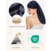 Lilysilk 100% Mulberry Silk Sleeping Hood for Curly Hair | 19 Momme Long Silk Cap - Dark Blue Night Hat for Women - Buy Online on GoSupps.com