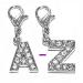 SKS Diamante Bling Clip On Alphabet Letter Charm (A)