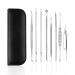 FANMAOUS 8pcs Pimple Popper Tool Kit Blackhead Remover Tools Blackhead Extractor Pimple Extractor Pimple Popper Tool Zit Popper Tool Acne Tools Comedone Extractor Black Head Remover for Face