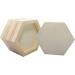 6 Pack 6'' x 7'' Unfinished Wooden Hexagon Painting Panels for Crafts - Blank Wood Canvas Panels for Pouring Art - Buy Online on GoSupps.com