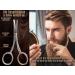 Premium Set of Stainless Steel Beard & Hair Scissors - Curved & Straight Cutting Surfaces | International Shipping - Buy Online on GoSupps.com